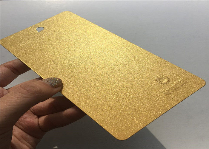 Gold Shinny Metallic Powder Coat Saving Industrial Coating